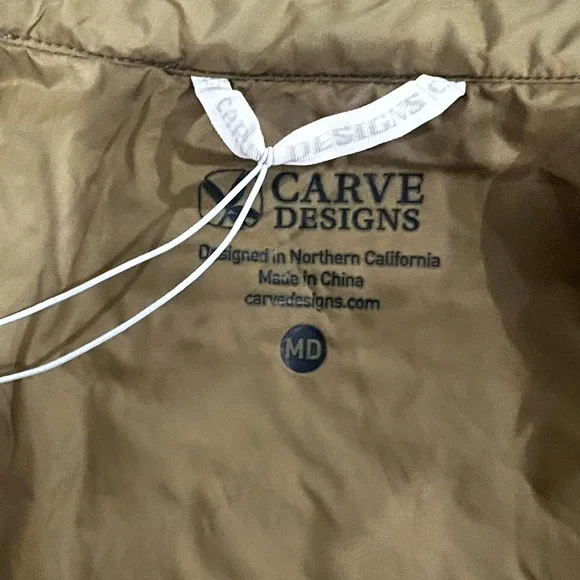 Carve Designs Woman’s Quilted Khaki Jacket - Picture 6 of 7